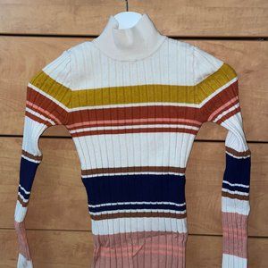 Neutral-Tone Striped Sweater